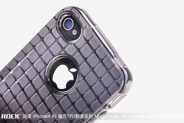 Rock Flexicase skydd till Apple iPhone 4 och 4S (Clear) Transparent