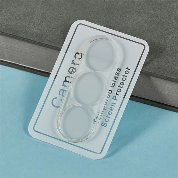[2-Pack] Galaxy Z Fold7 Härdat Glas Kameralinsskydd 3D Arc Edge Svart