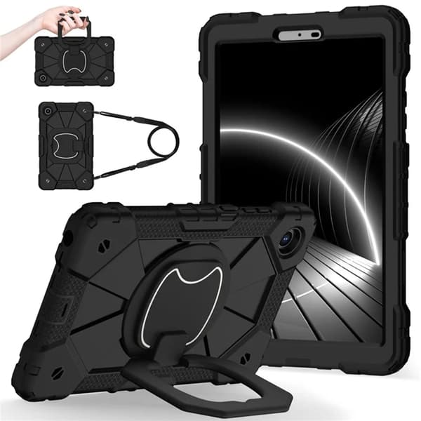 Lenovo Tab K9 Mobilskal Silikon Kickstand Svart