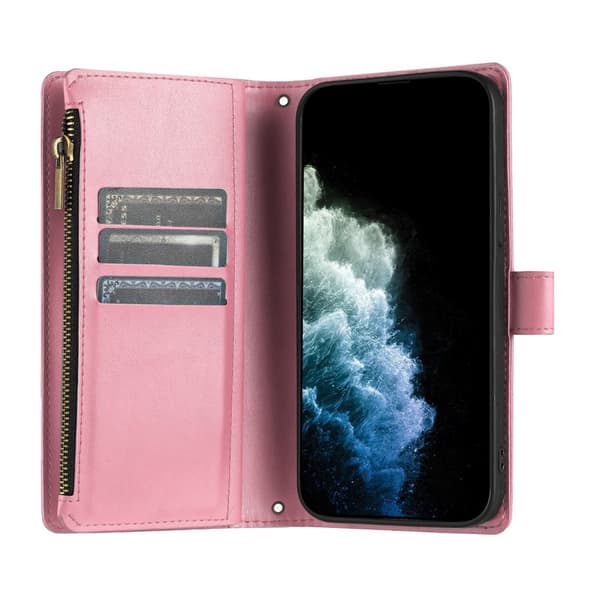 Plånboksfodral för Samsung Galaxy S26 Konstläder Stativ - Rosa