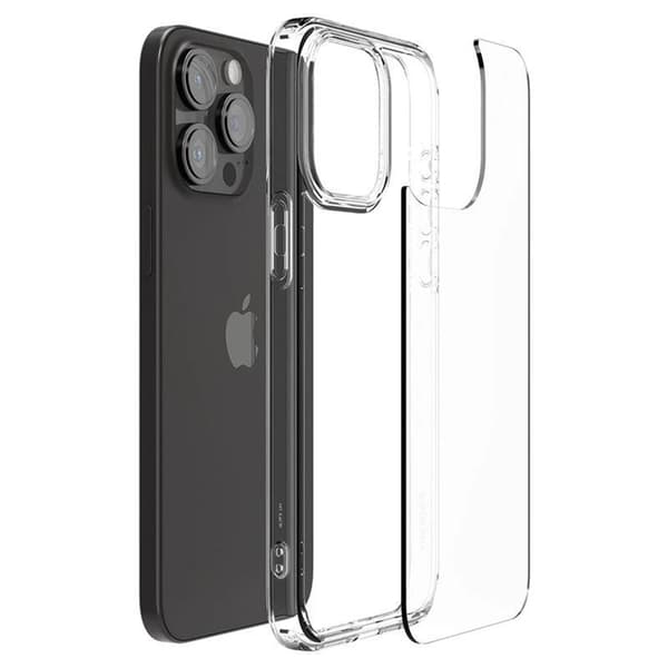 Spigen Mobilskal till iPhone 15 Pro Crystal Hybrid - Transparent Transparent