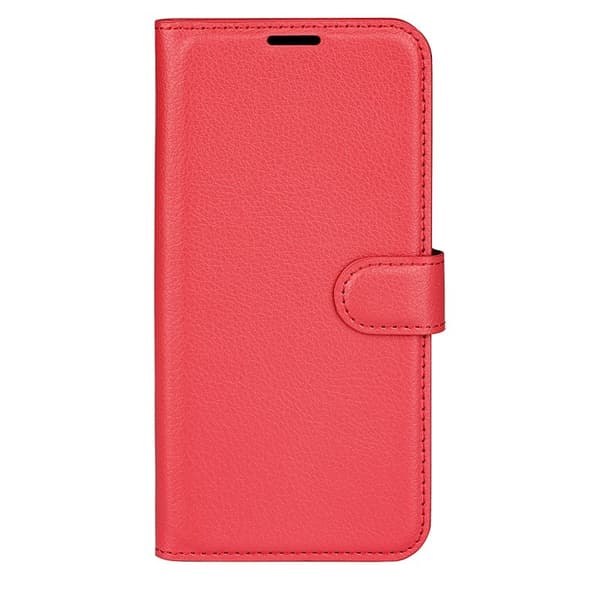 Litchi Oppo Find X9 Pro 5G Plånboksfodral Konstläder Skydd - Röd