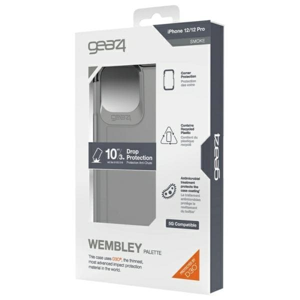 Gear4 telefontaske til iPhone 12/12 Pro D3O Wembley Palette - Røg
