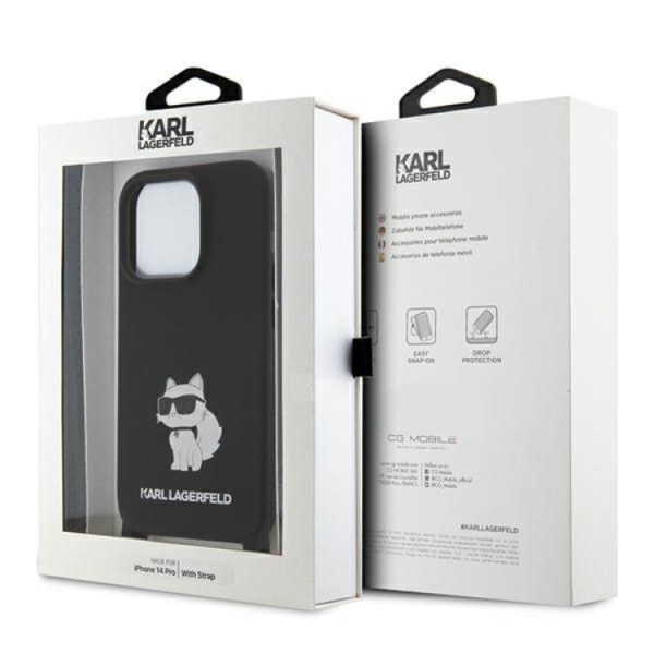 Karl Lagerfeld iPhone 15 Pro Mobilskal Crossbody Choupette