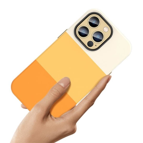 iPhone 14 Skal Color Splicing - Orange