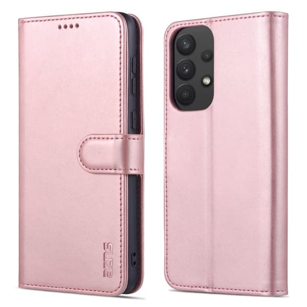 AZNS Samsung Galaxy A33 5G Plånboksfodral Konstläder - Roséguld
