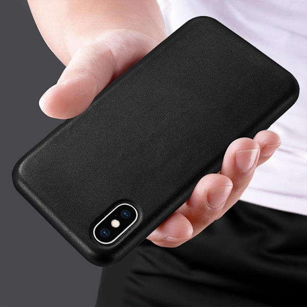 Eco Läder Skal iPhone 12 Pro Max - Svart Svart