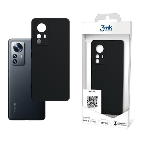 3MK Matt Skal Xiaomi 12 Pro - Svart Svart