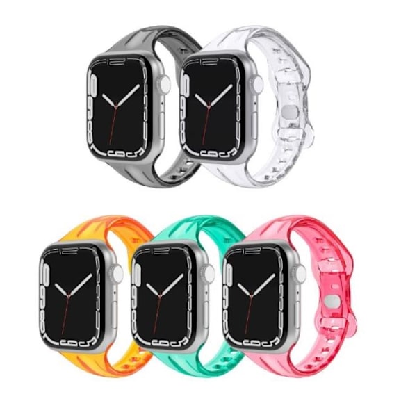 Apple Watch 4/5/6/7/8/SE (38/40/41mm) Slim Armband - Clear