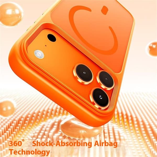 Mobilskal till iPhone 17 Pro MagSafe Skin-Feel Rubberized - Guld Guld
