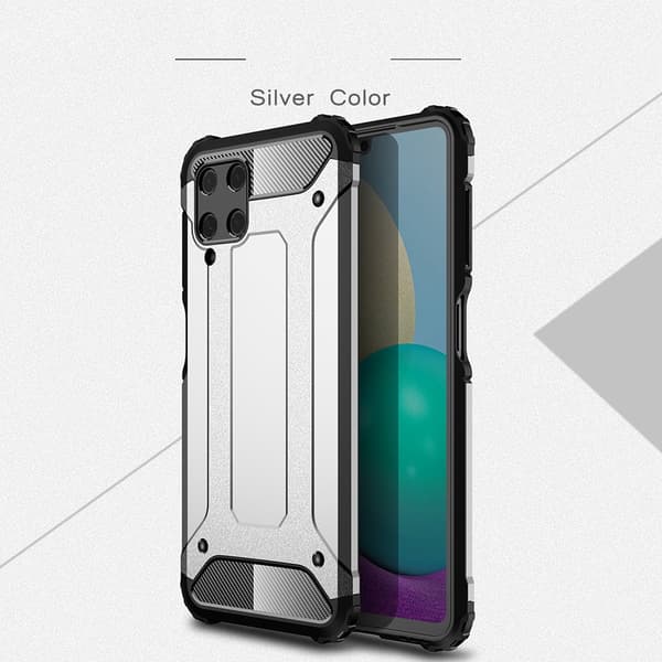 Tough Armor Telefontaske Galaxy A22 4G - Sølv Silver