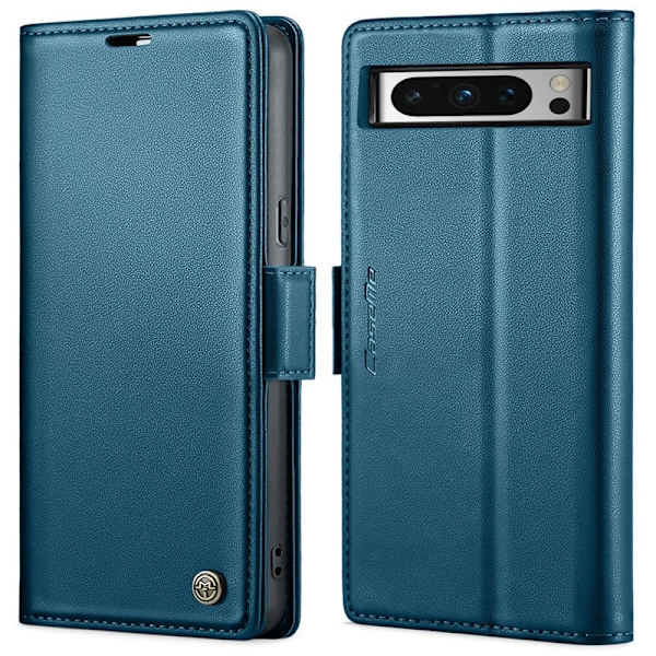 CASEME Plånboksfodral Konstläder till Google Pixel 8 Pro - Blå
