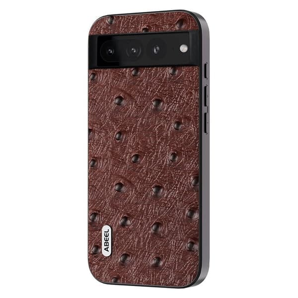 ABEEL Mobilskal till Google Pixel 8 Pro Shockproof Äkta Läder Brun
