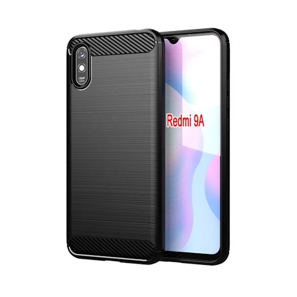 CARBON skal till XIAOMI Redmi 9A / 9AT Svart Svart