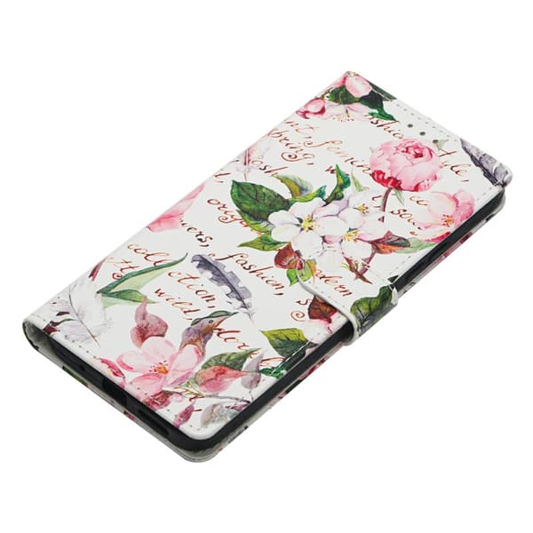 Plånboksfodral för Samsung Galaxy S26 Plus Mönstertryck Ställ - Grön Blommor