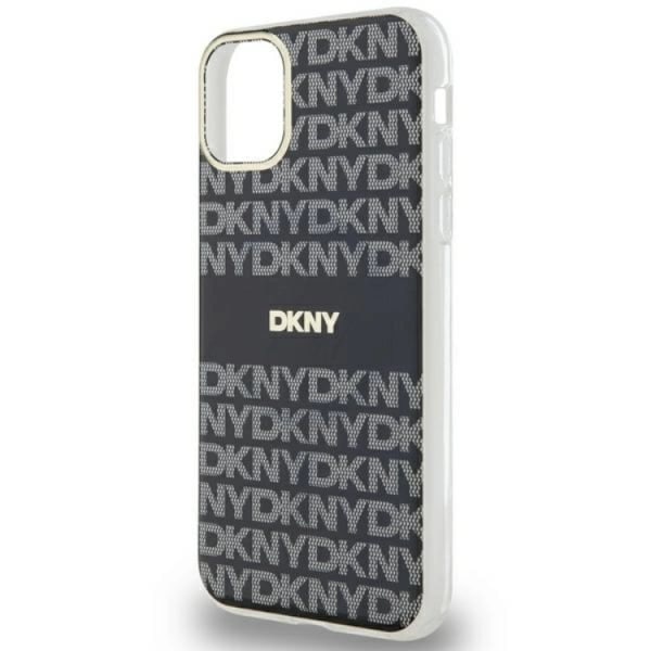 DKNY iPhone 11/XR Mobilskal Magsafe IML Mono & Stripe - Svart Svart
