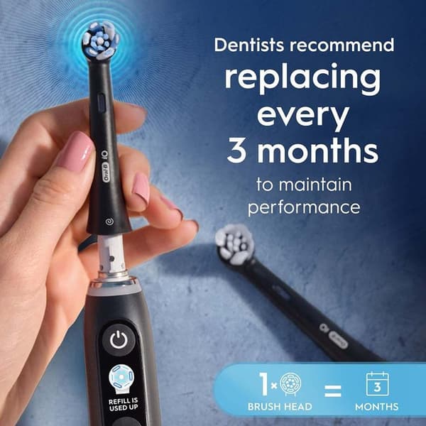 Oral B Børstehoved iO Ultimate Clean 6stk - Sort Svart