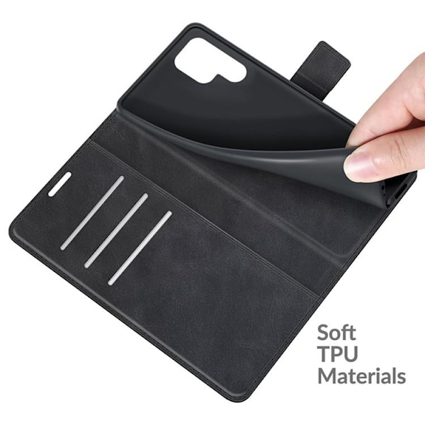 Flip Folio Fodral Galaxy S22 Plus - Svart Svart