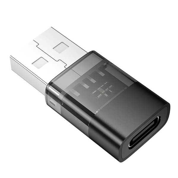Hoco USB-A til USB-C Adapter UA36C - Sort Svart