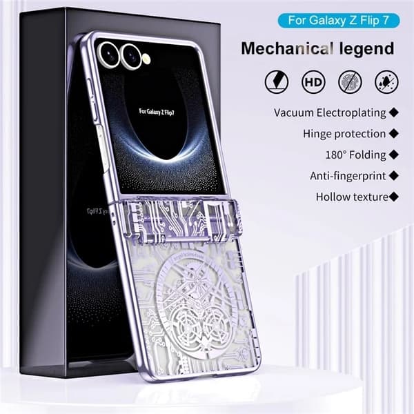 Mobilskal till Galaxy Z Flip7 Mechanical Legend - Lila Lila