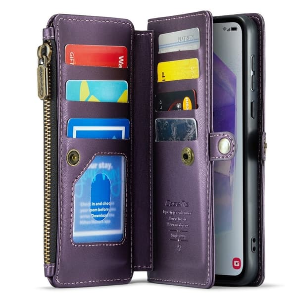 CASEME Plånboksfodral Konstläder för Samsung Galaxy A55 5G - Lila
