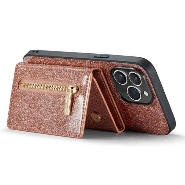 DG.MING M3 Series Mobilskal till iPhone 15 Pro Max Glittery Roséguld