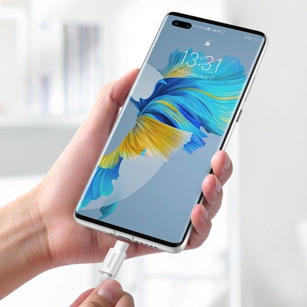 Baseus Superior USB-C till USB-C kabel 100W 5A 20V 1m - Vit Vit