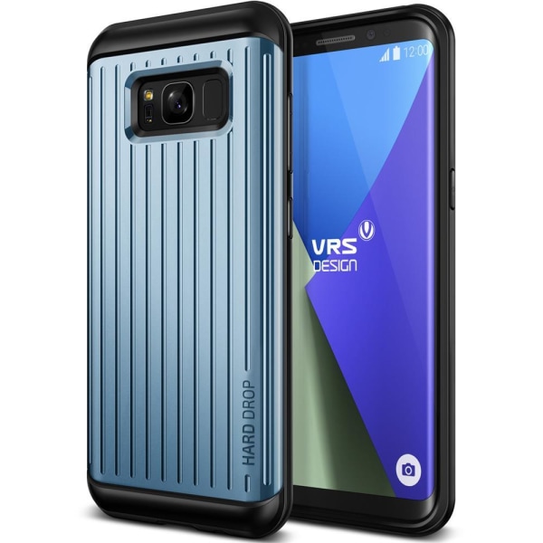 Verus Waved Hard Drop Cover til Samsung Galaxy S8 Plus - Blå Blue