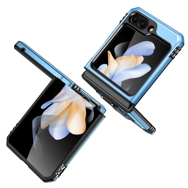 Mobilskal till Galaxy Z Flip7 FE/Z Flip6 Armor Kickstand Blå