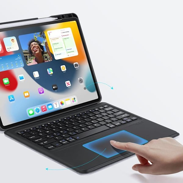 Dux Ducis iPad Pro 12.9 Skal Keyboard Bluetooth DK Series Svart