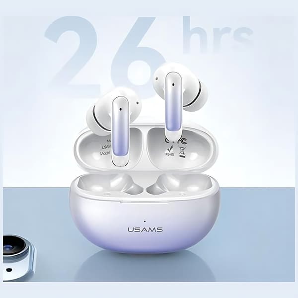 USAMS X-don ENC Bluetooth Hörlurar 5.3 TWS - Lila
