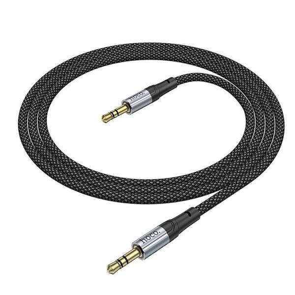 Hoco Aux til Aux 3.5mm Kabel 1m (han) UPA26 - Sort Black