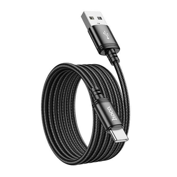 HOCO USB-A till USB-C Kabel 3A 2m X89 - Svart Svart