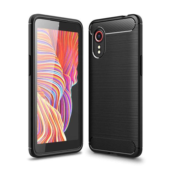 Galaxy Xcover 5 Mobilskal TPU Carbon - Sort Black