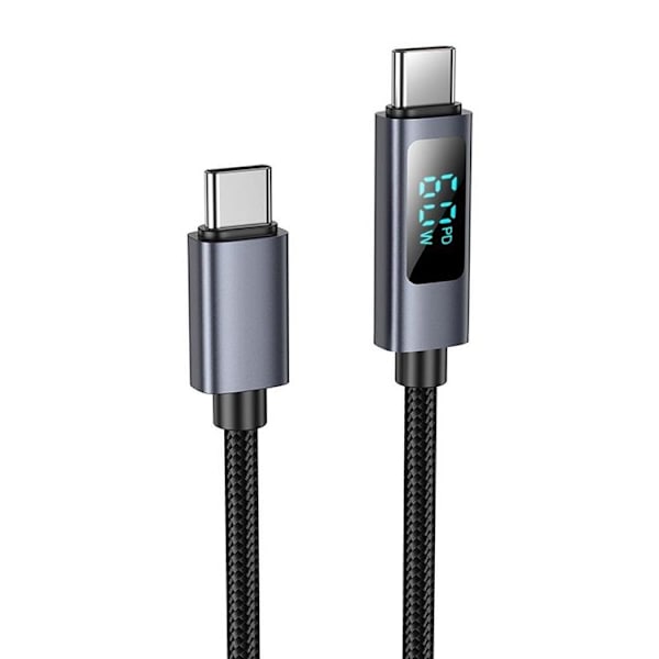 HOCO USB-C til USB-C Kabel 3A 60W X112 1 m - Sort Svart