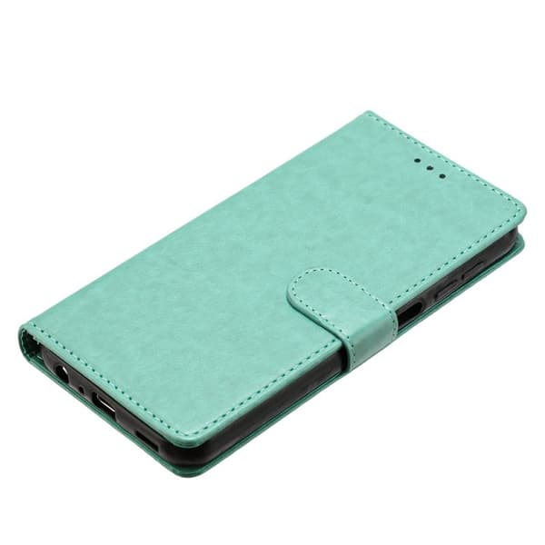 Samsung Galaxy S26 Edge Plånboksfodral Konstläder Ställ - Grön