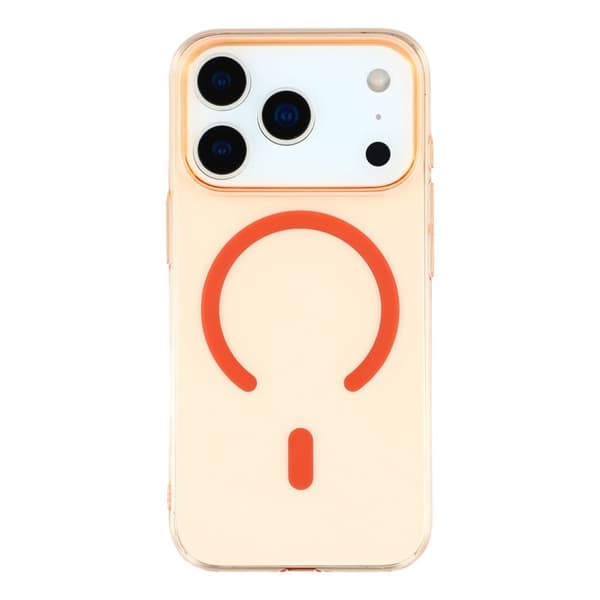 X-LEVEL Mobilskal till iPhone 17 Pro MagSafe Transparent Orange