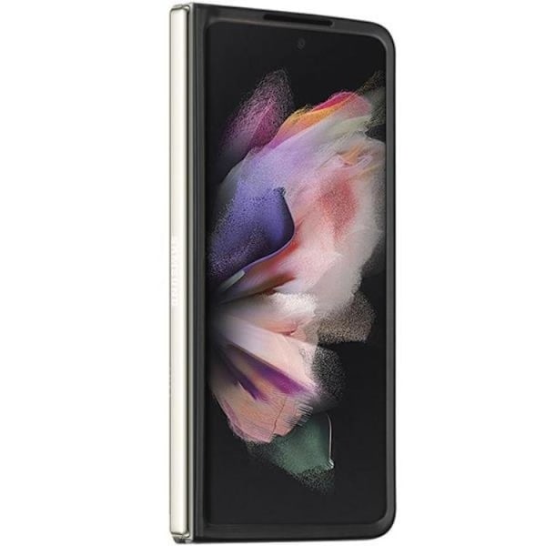 Guess Galaxy Z Fold 5 Mobilskal Læder 4G Triangle Strass - Sort Black