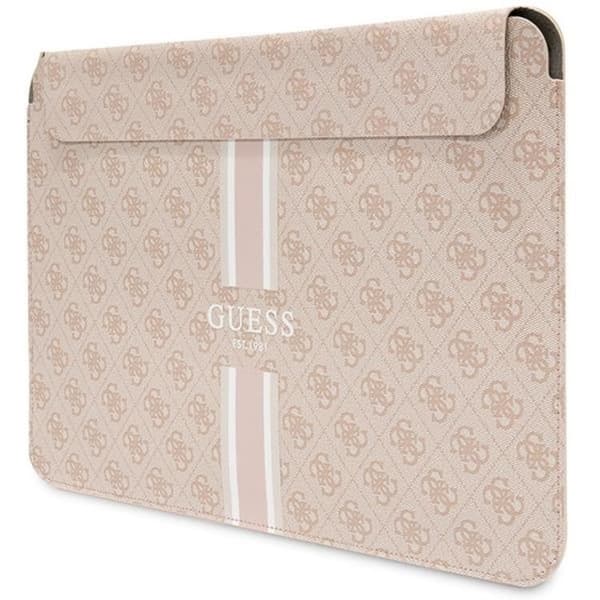Guess Computer Sleeve 14'' 4G Printed Stripes - Pink Rosa