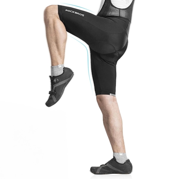 Rockbros Korta Bib-Shorts XXL - Svart