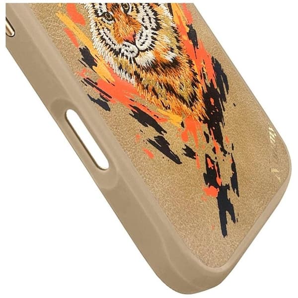 Nimmy Telefontaske til iPhone 16 Pro Max MagSafe Tiger - Lysebrun Brun