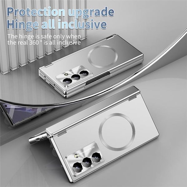 Mobilskal För Galaxy Z Fold 8 MagSafe Hård PC - Silver Silver