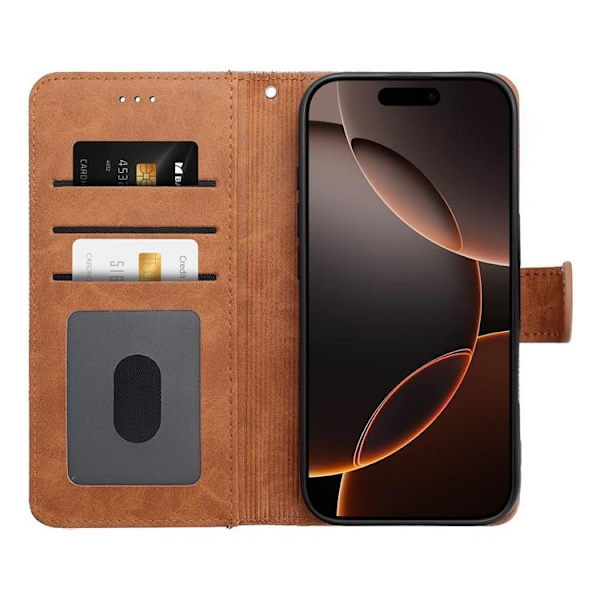 iPhone 16 Pro Max Plånboksfodral Jeans - Blå Blå