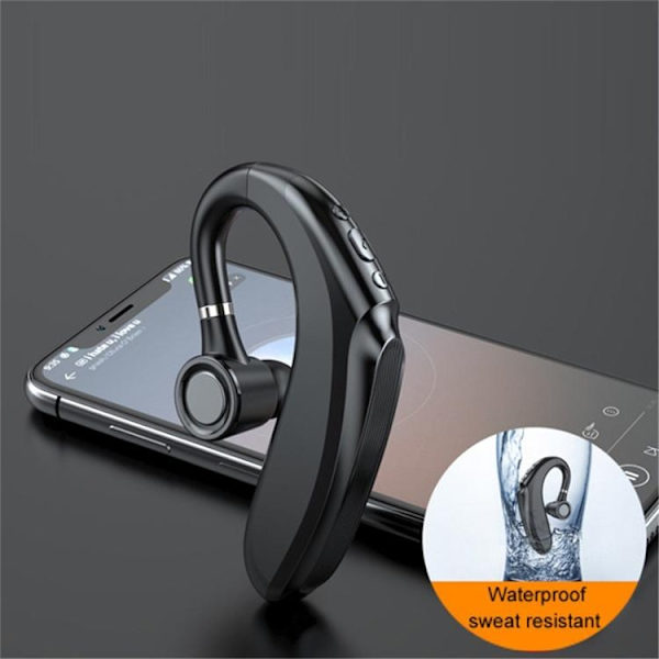 Single In-Ear Hörlur Bluetooth 300mAh Battery Earhook Q12 - Vit Vit