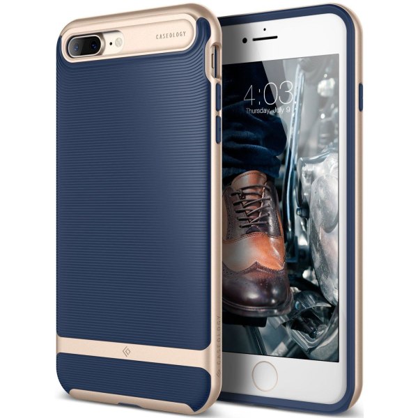 Caseology Wavelength Cover til iPhone 7 Plus - Blå Blue