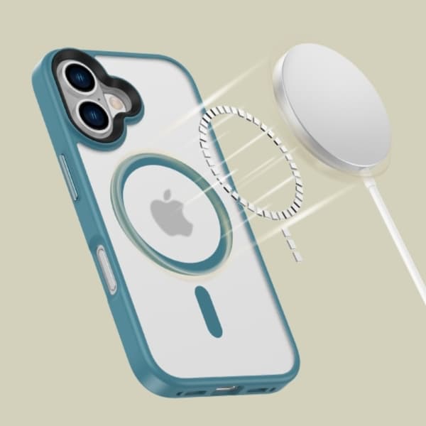 Tech-Protect telefontaske til iPhone 16 Magsafe Magmat - Matte Teal Blå
