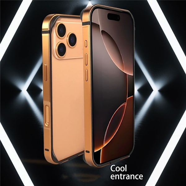 Mobilskal till iPhone 17 Pro Bumper Ultra Thin Metal TPU - Grå Grå
