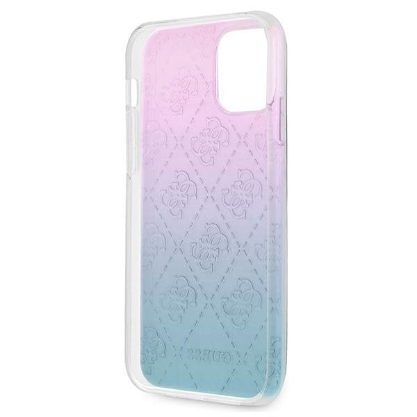 Guess iPhone 12 Pro Max Skal 3D Pattern Collection - Blå/Rosa Blå