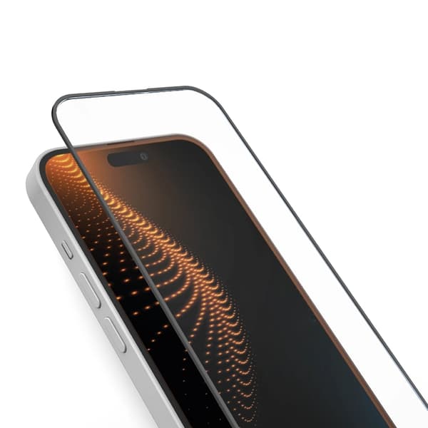 SBS iPhone 16 Plus/15 Plus hærdet glas Skærmbeskytter D30 - Sort Svart