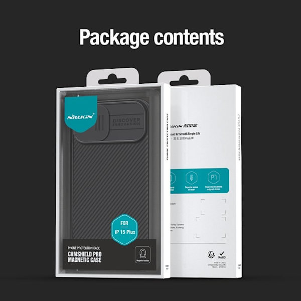 NILLKIN CamShield Pro Mobilskal för iPhone 15 Plus - Grön